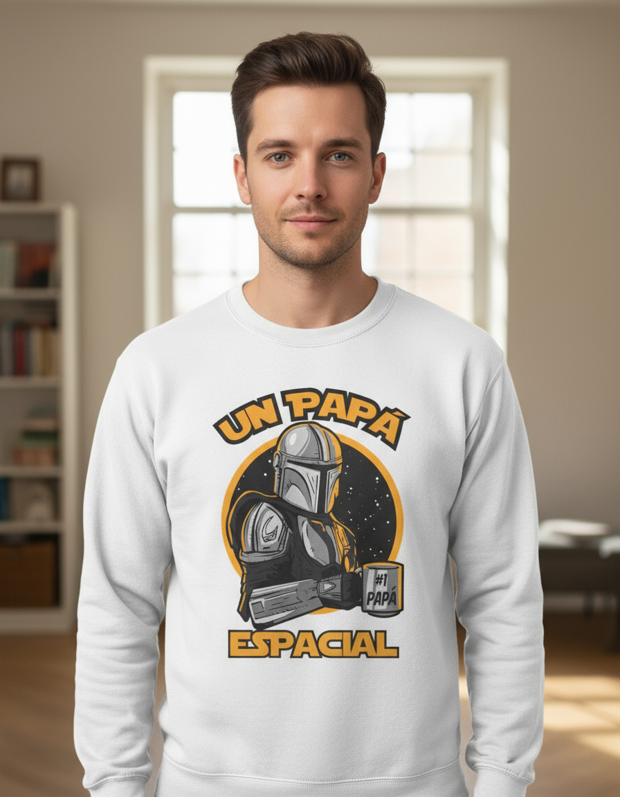 Buzo Un Papa Espacial Star Wars Memoestampados - Imagen 8