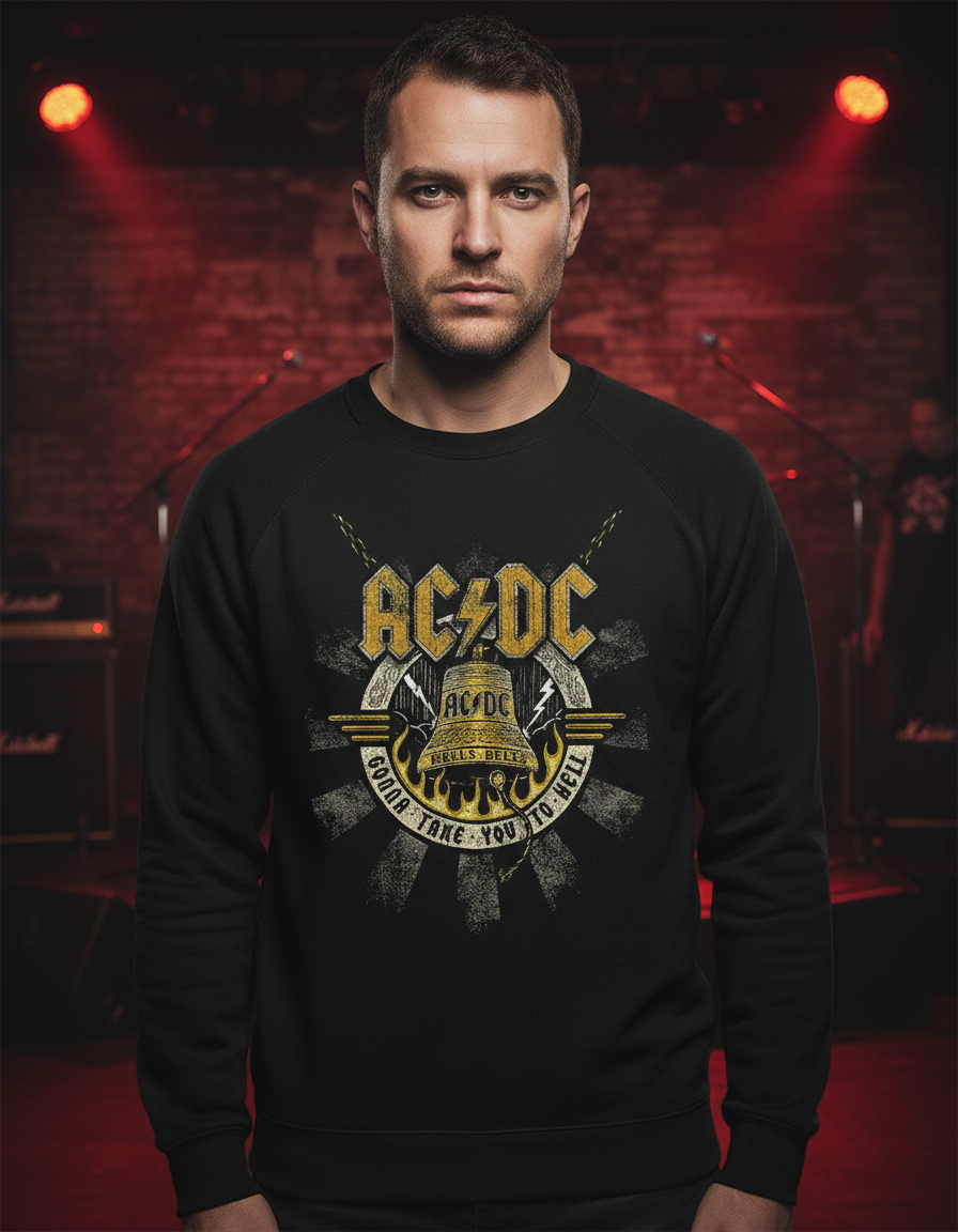 Buzo Ac Dc Hell Bell Memoestampados - Imagen 3