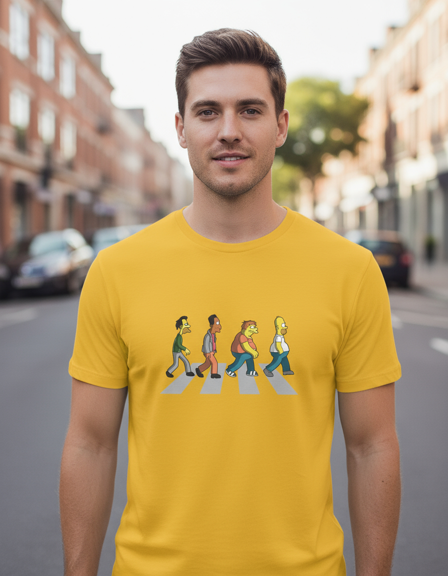 Remera: Abbey Road The Simpsons Memoestampados - Imagen 17