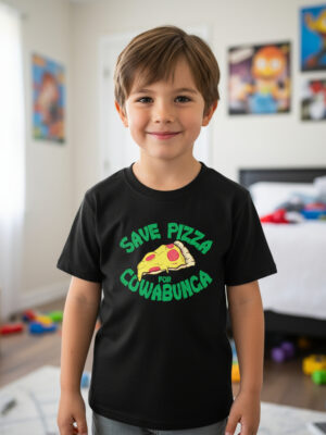 Remera Save Pizza For Cowabunga Memoestampados