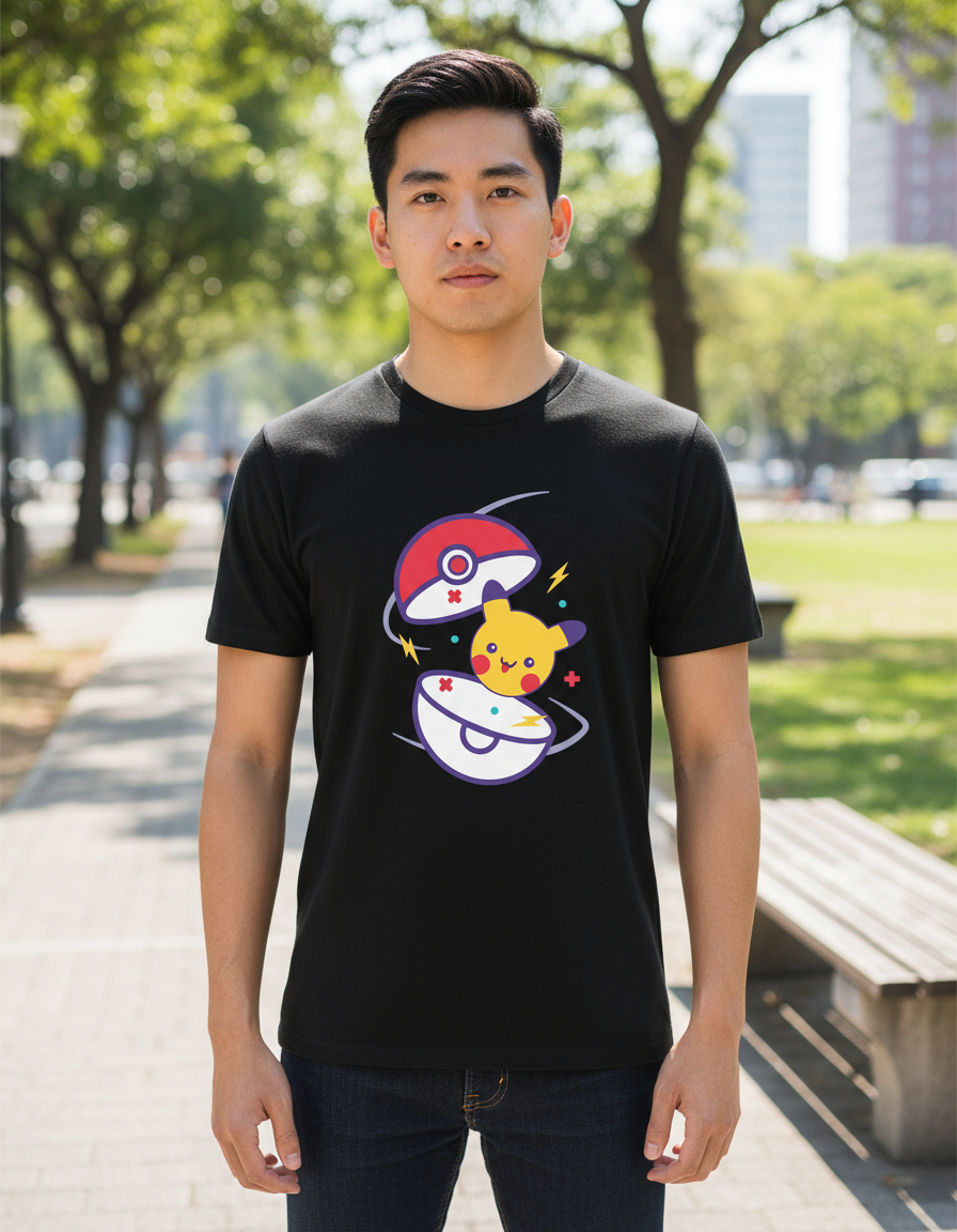 Remera: Pikachu Kawaii Memoestampados