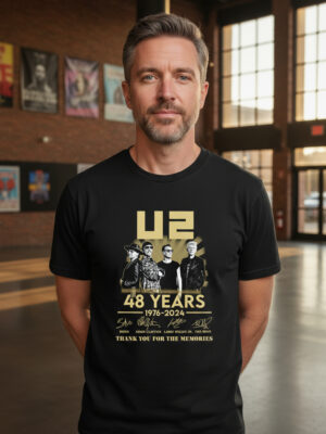 Remera: U2 48 Years Memoestampados
