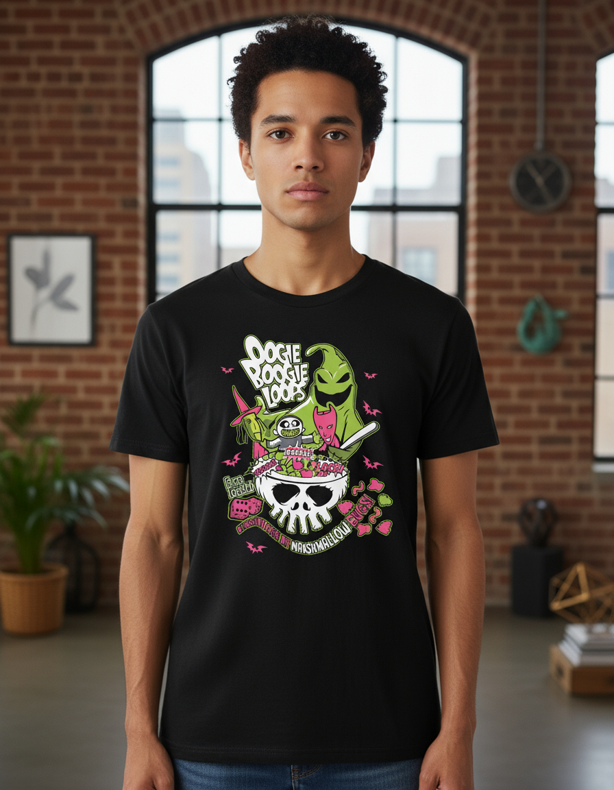Remera: Oogie Boogie Loops Hallowen Memoestampados