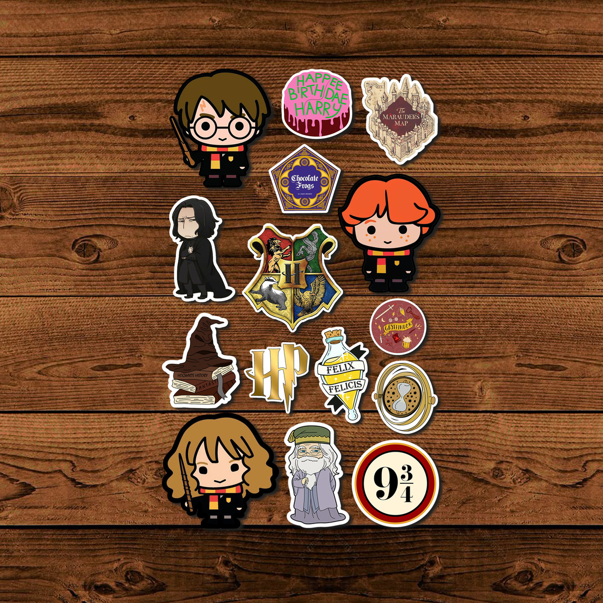 Pack Pegotines Stickers Harry Potter Memoestampados - Imagen 3