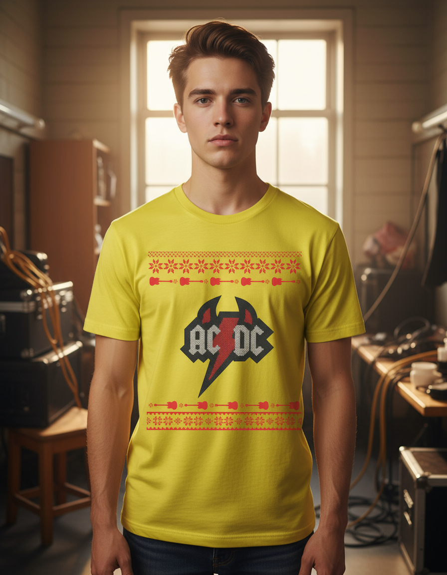 Remera: Ac Dc Ugly Sweater Memoestampados - Imagen 25