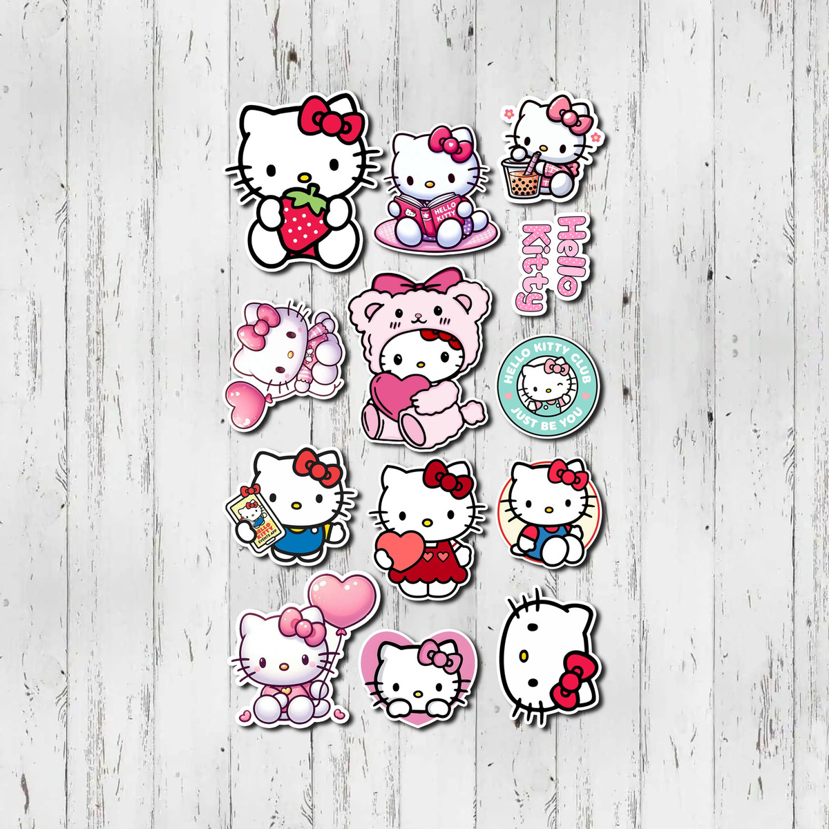 Pack Pegotines Stickers Hello Kitty Memoestampados - Imagen 4