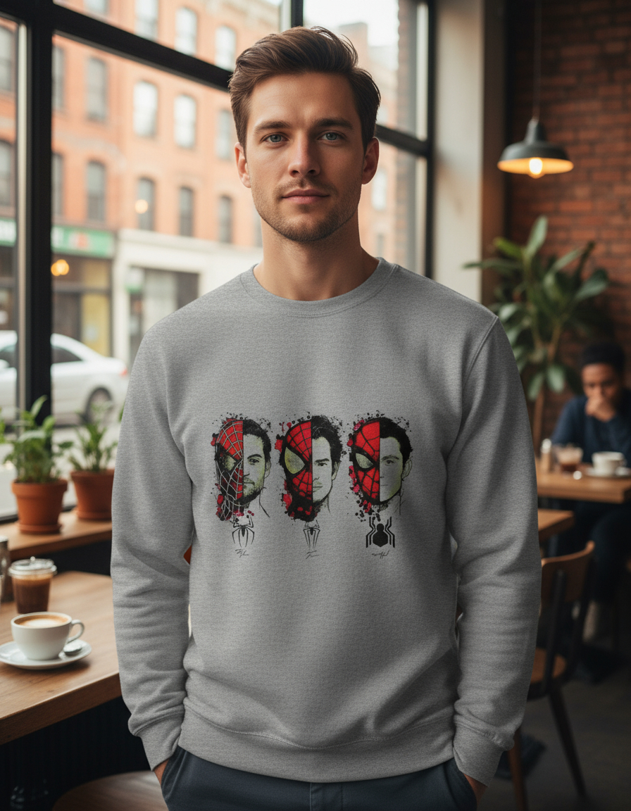 Buzo Spiderman Caras Memoestampados