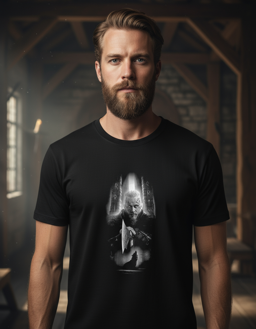 Remera: Vikingos Ragnar Memoestampados - Imagen 3
