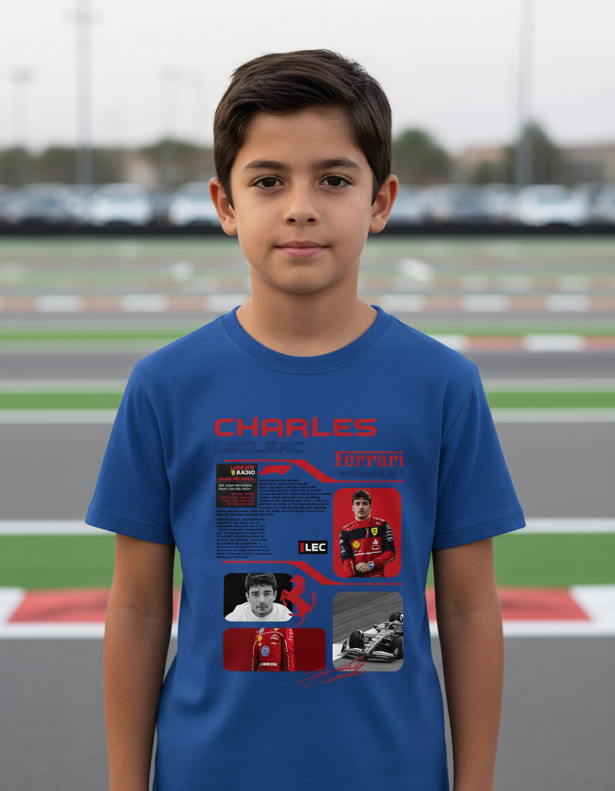 Remera: F1 Charles Leclerc Ferrari Memoestampados - Imagen 11