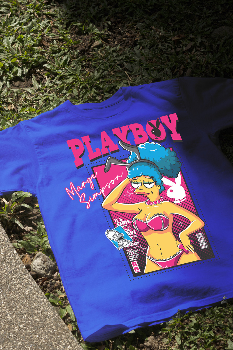 Remera: Marge Simpson Play Boy Memoestampados - Imagen 9