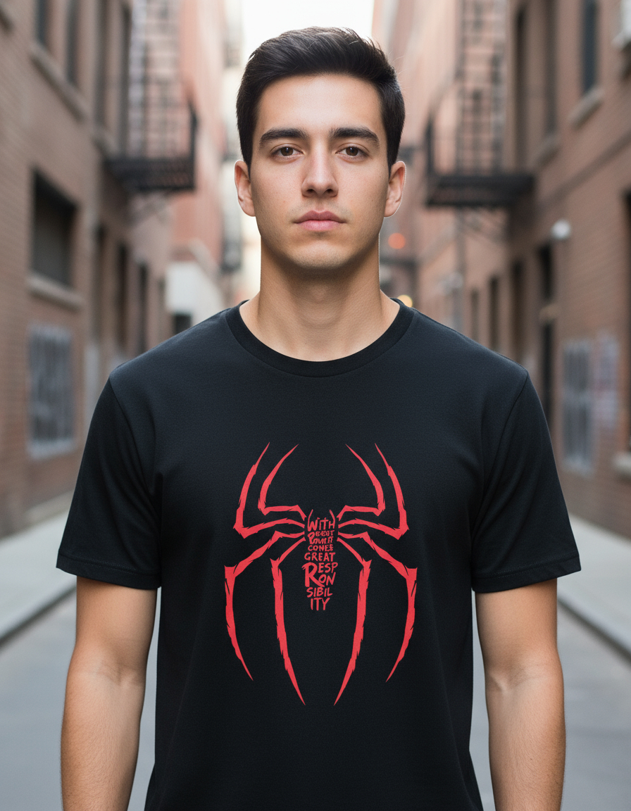 Remera: Spiderman Letter Memoestampados - Imagen 4