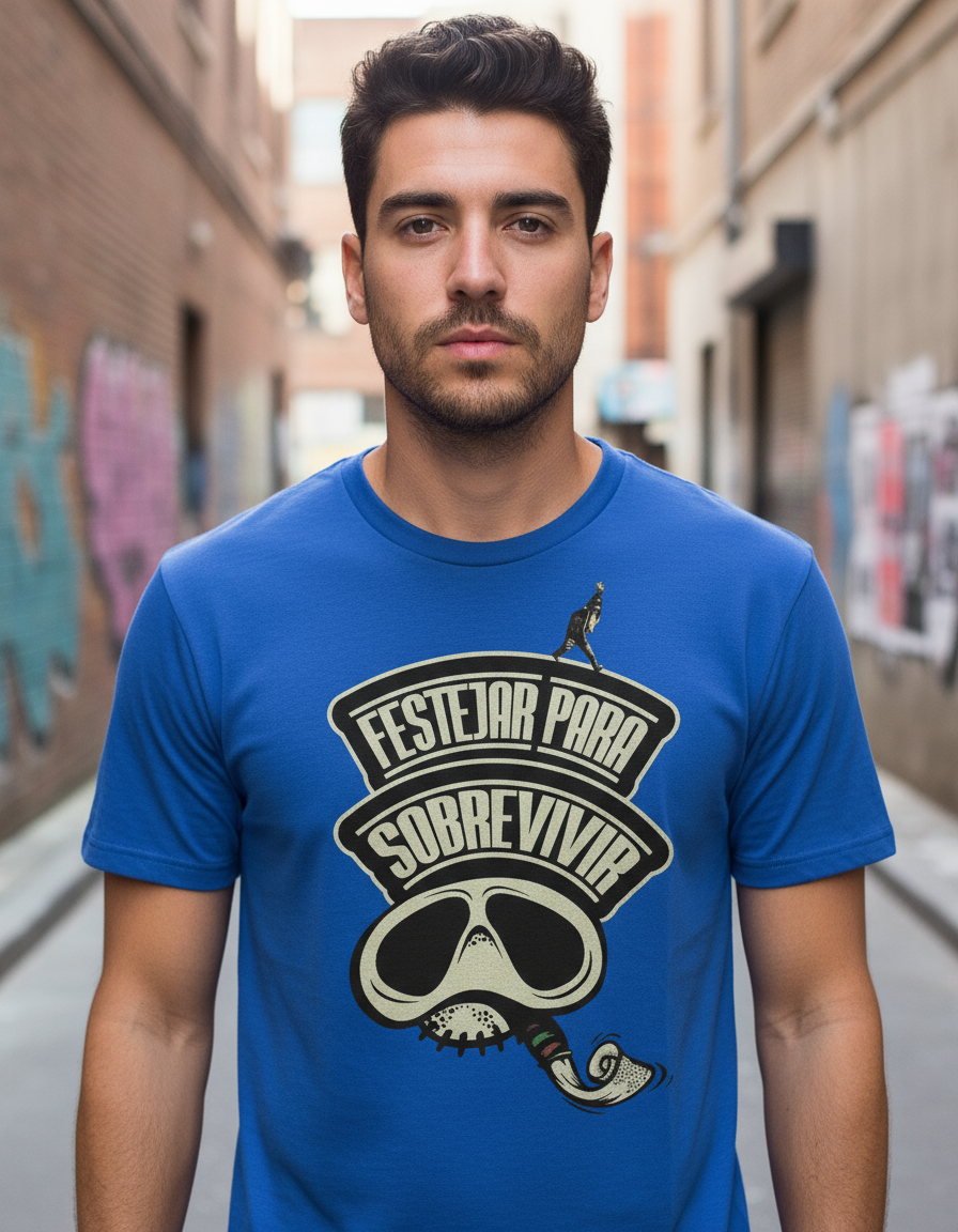 Remera La Vela Festejar Para Sobrevivir Memoestampados - Imagen 13