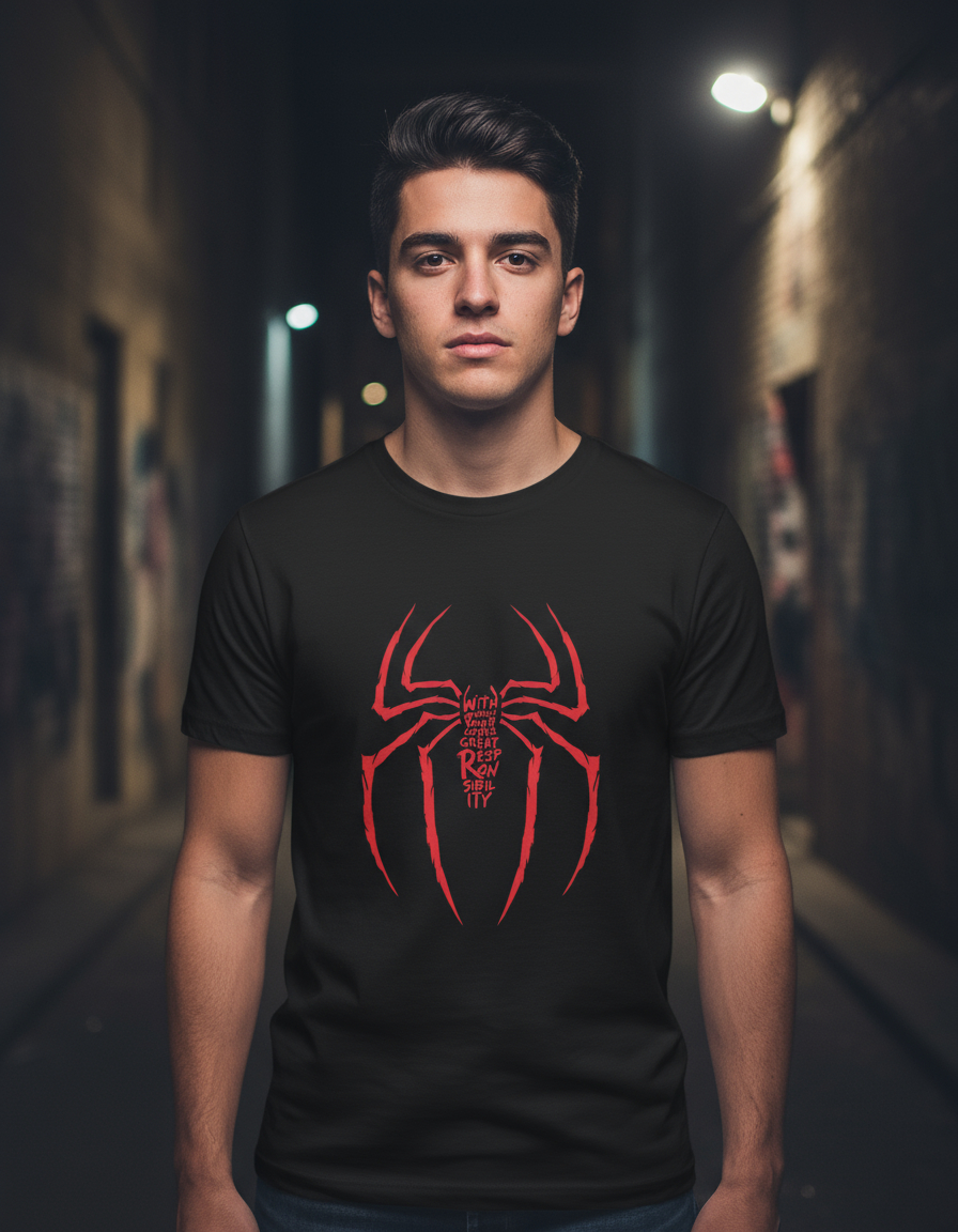 Remera: Spiderman Letter Memoestampados - Imagen 3