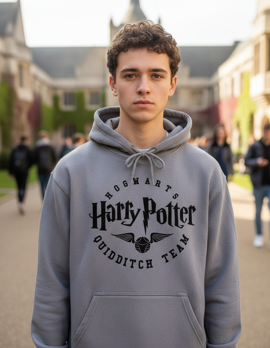 Canguro Harry Potter Hogwarts Quidditch Memoestampados - Imagen 11