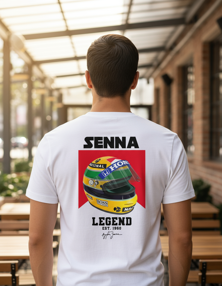 Remera: Ayrton Senna F1 02 Memoestampados - Imagen 7