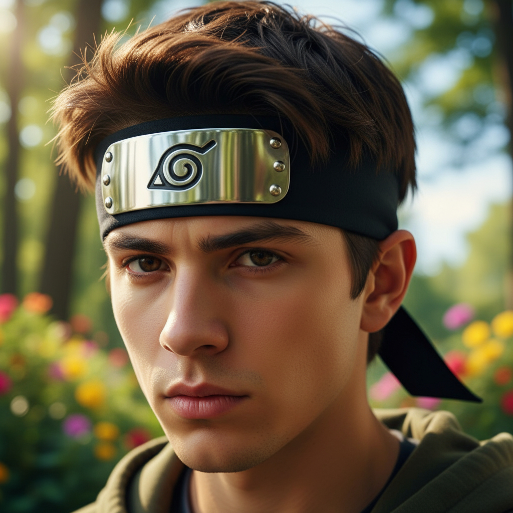 Bincha Aldea Konoha Negra Naruto Anime Memoestampados - Imagen 2