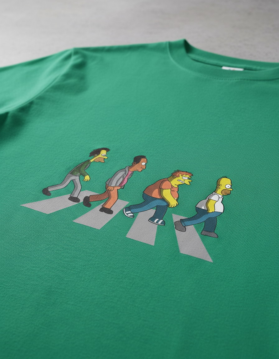 Remera: Abbey Road The Simpsons Memoestampados - Imagen 14