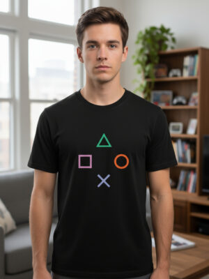 Remera: Play Station Logo Memoestampado