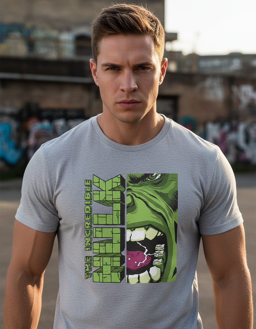 Remera: The Incredible Hulk Memoestampados - Imagen 24