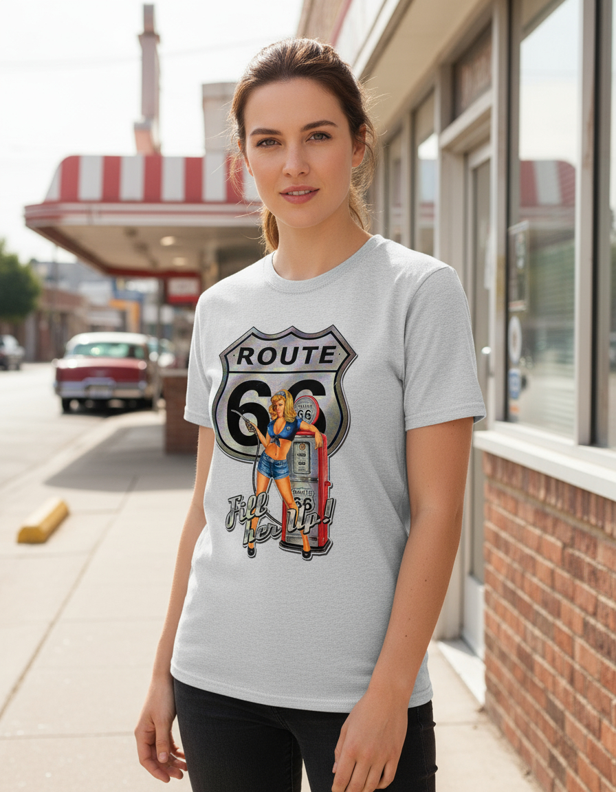 Remera: Route 66 Memoestampados