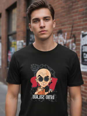 Remera: Indio Solari Caricatura Memoestampados