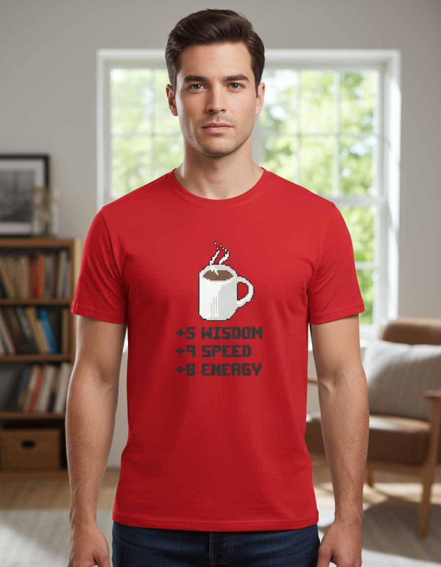 Remera: Coffe Powerup Memoestampados - Imagen 9