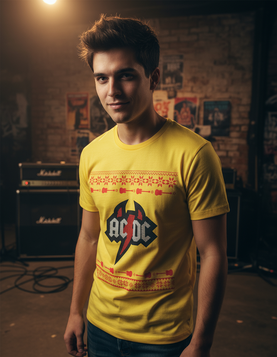 Remera: Ac Dc Ugly Sweater Memoestampados - Imagen 23