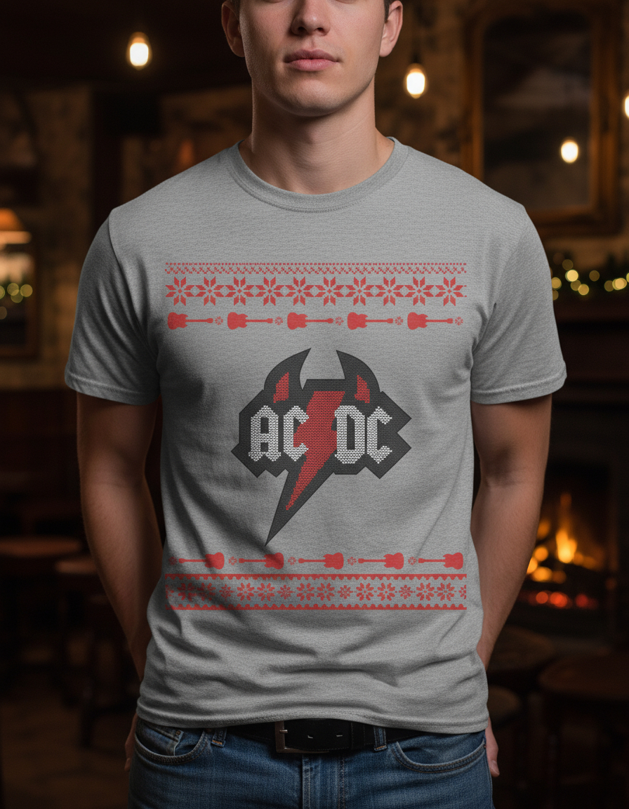Remera: Ac Dc Ugly Sweater Memoestampados - Imagen 30