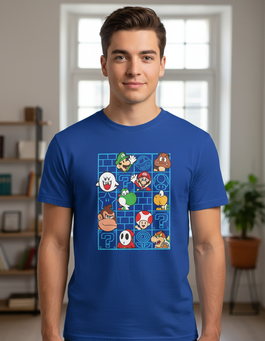 Remera: Mario Bros Friends Memoestampados - Imagen 6