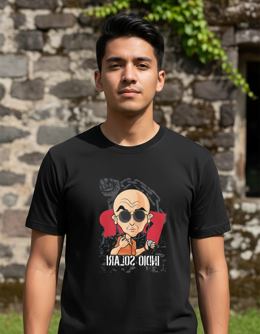 Remera: Indio Solari Caricatura Memoestampados - Imagen 3