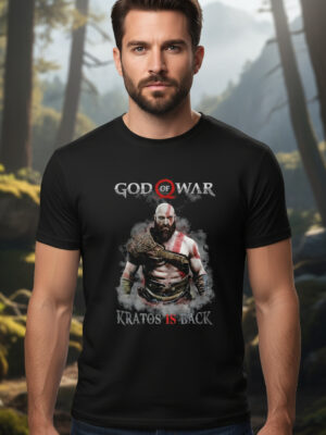 Remera God Of War Kratos Is Back Videojuegos Memoestampados