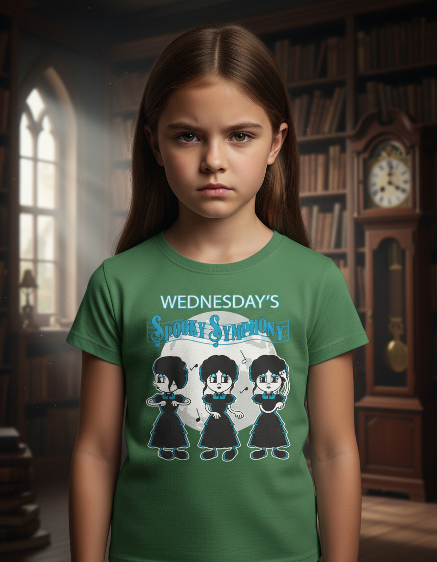 Remera: Wednesday_s Spooky Symphony Memoestampados - Imagen 13