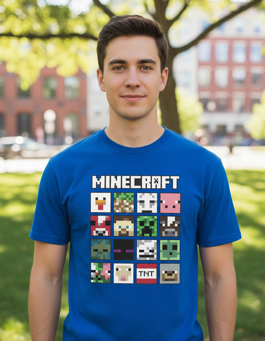 Remera: Minecraft Faces Memoestampados - Imagen 7