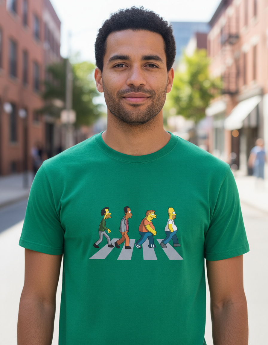 Remera: Abbey Road The Simpsons Memoestampados - Imagen 11