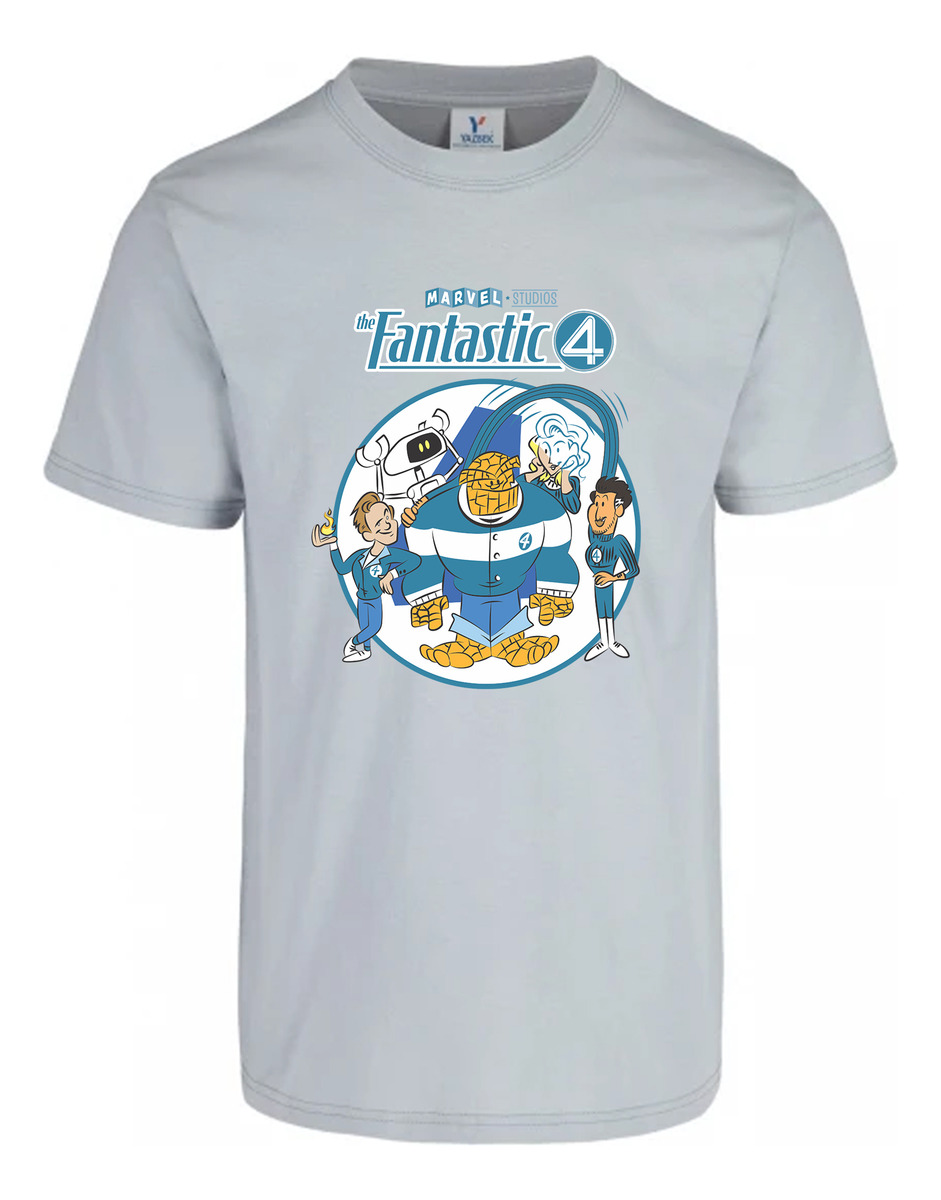 Remera: 4 Fantasticos Cartoon Memoestampados - Imagen 10