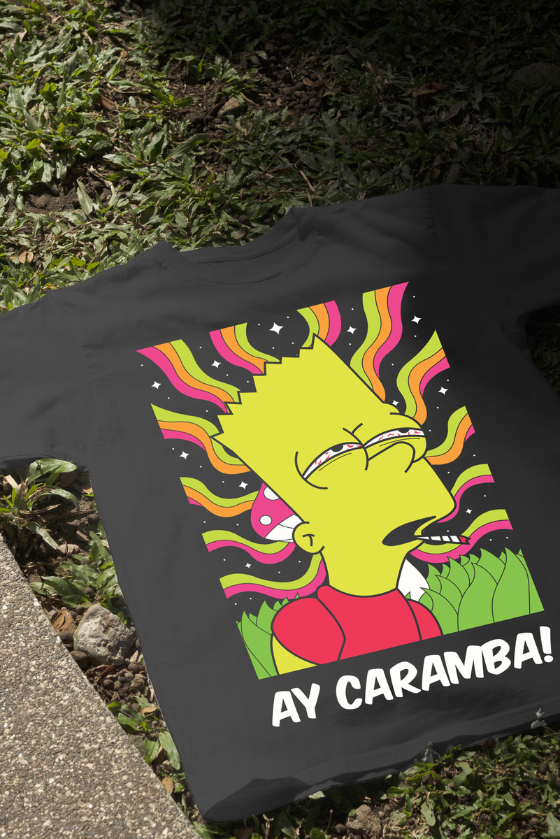 Remera: Bart Ay Caramba 02 Memoestampados - Imagen 3