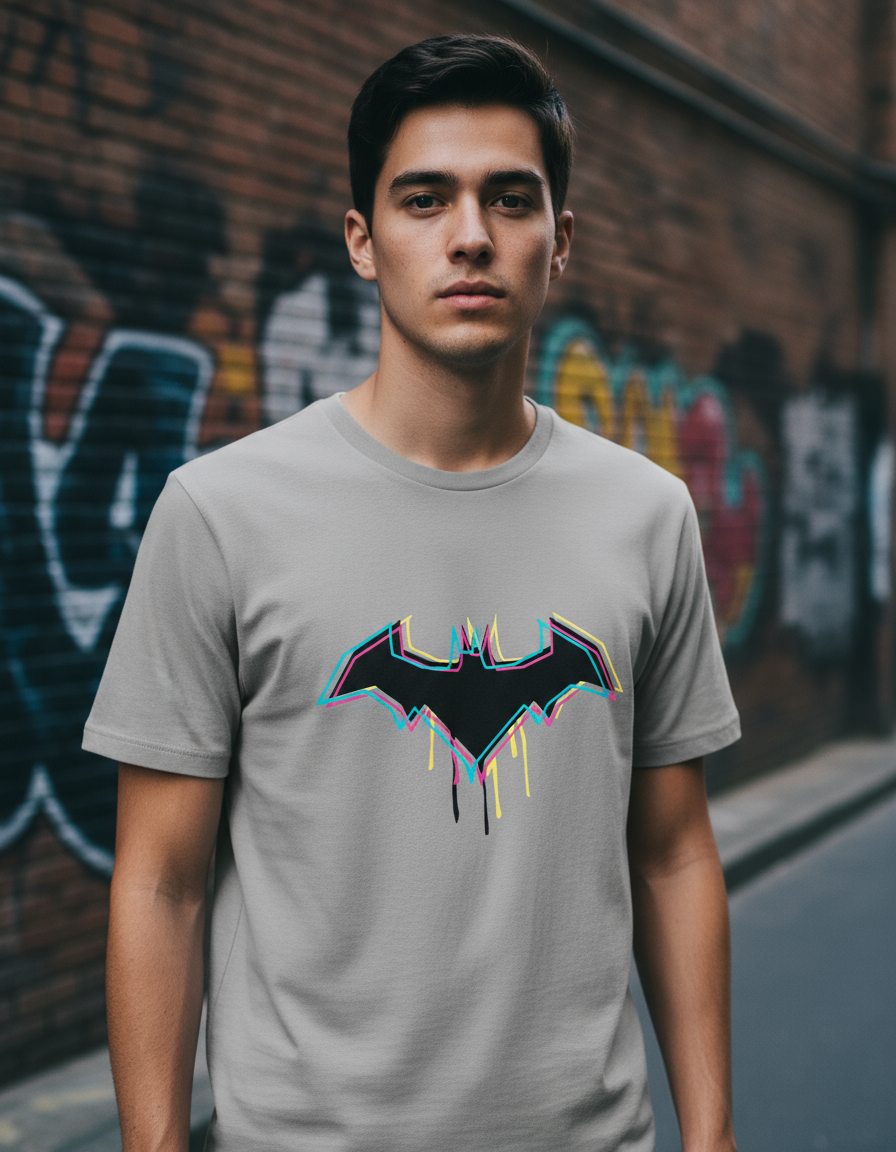 Remera Batman Logo Colores Memoestampados - Imagen 5