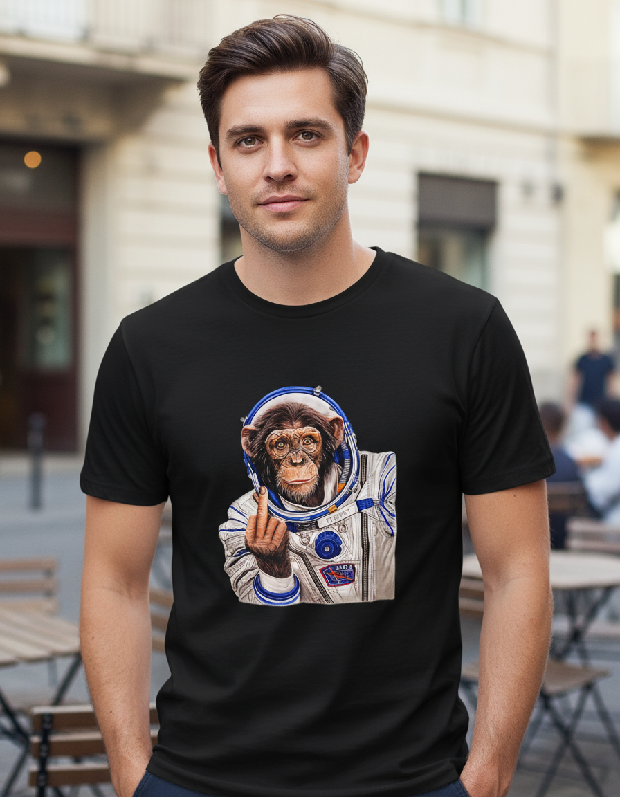 Remera: Mensaje A La Humanidad Mono Memoestampados