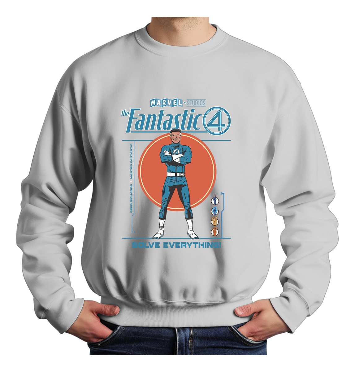 Buzo 4 Fantasticos Reed Richards Memoestampados - Imagen 8