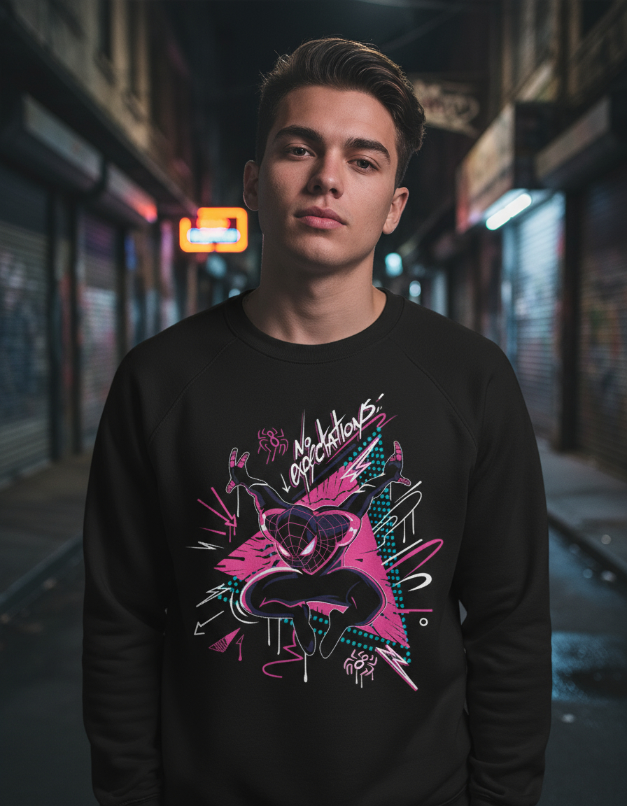 Buzo Spiderman No Expectations Memoestampados