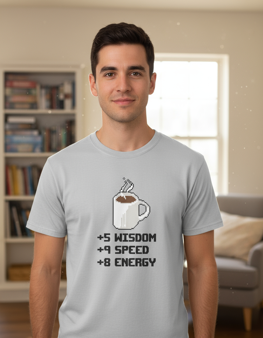 Remera: Coffe Powerup Memoestampados - Imagen 26