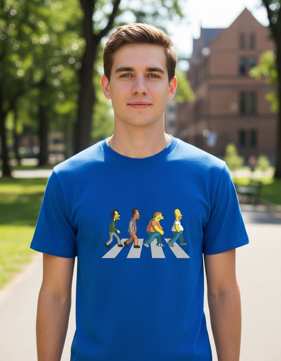 Remera: Abbey Road The Simpsons Memoestampados - Imagen 7