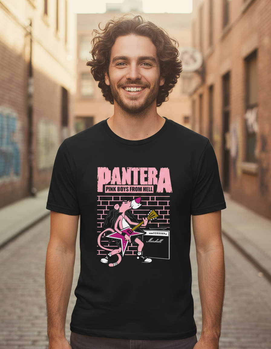 Remera: Pantera Rosa Memoestampados