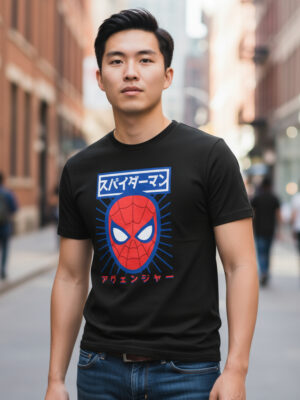 Remera: Spiderman Japan 02 Memoestampados