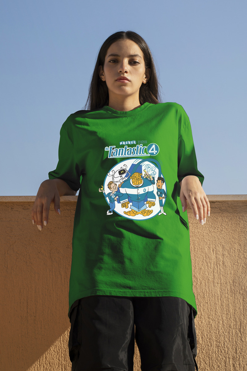 Remera: 4 Fantasticos Cartoon Memoestampados - Imagen 19