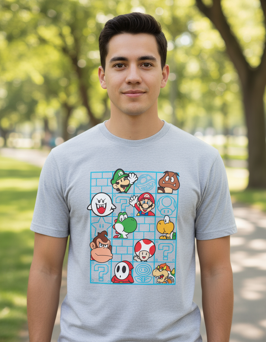 Remera: Mario Bros Friends Memoestampados - Imagen 26