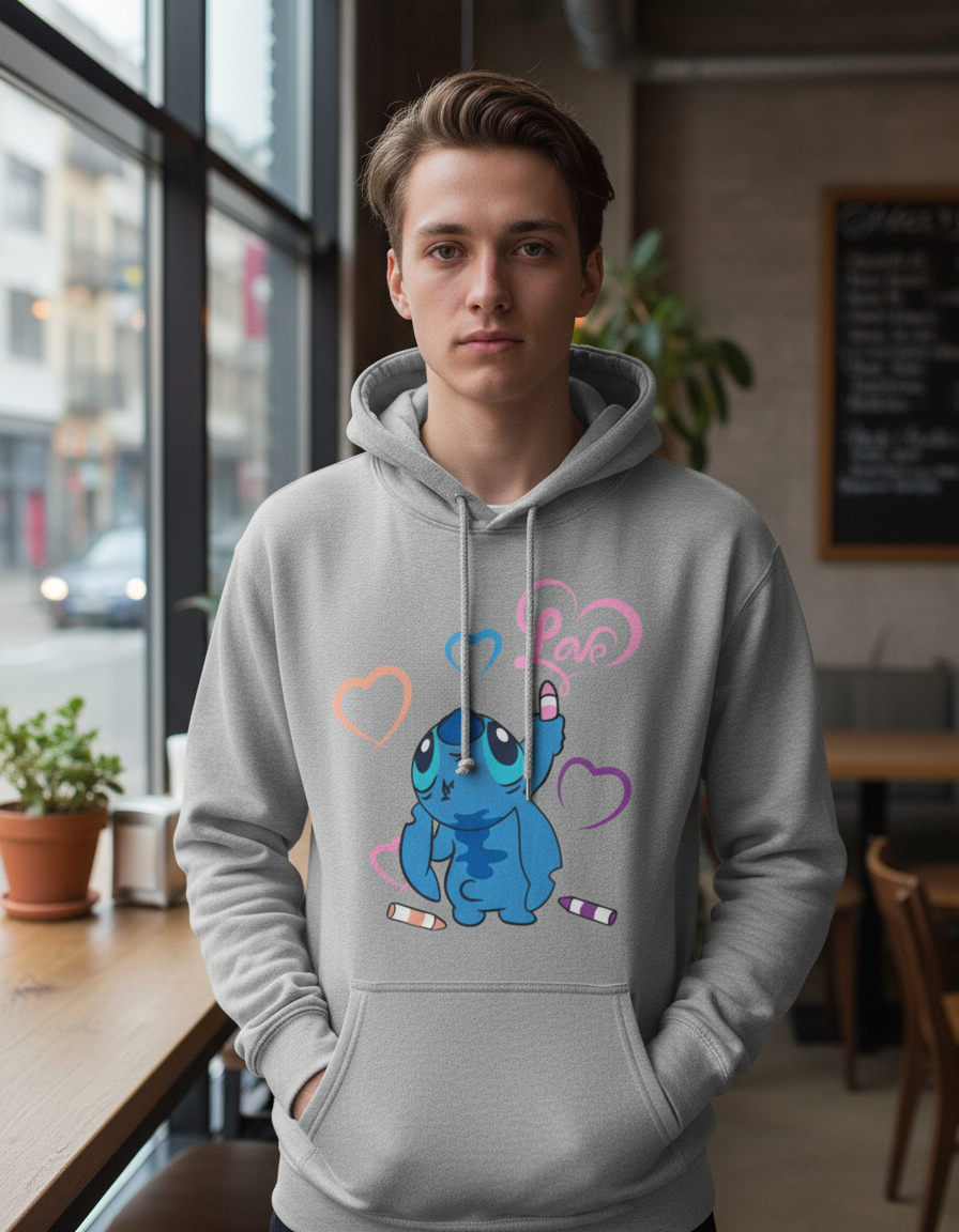 Canguro Stitch Love 01 Memoestampados - Imagen 9