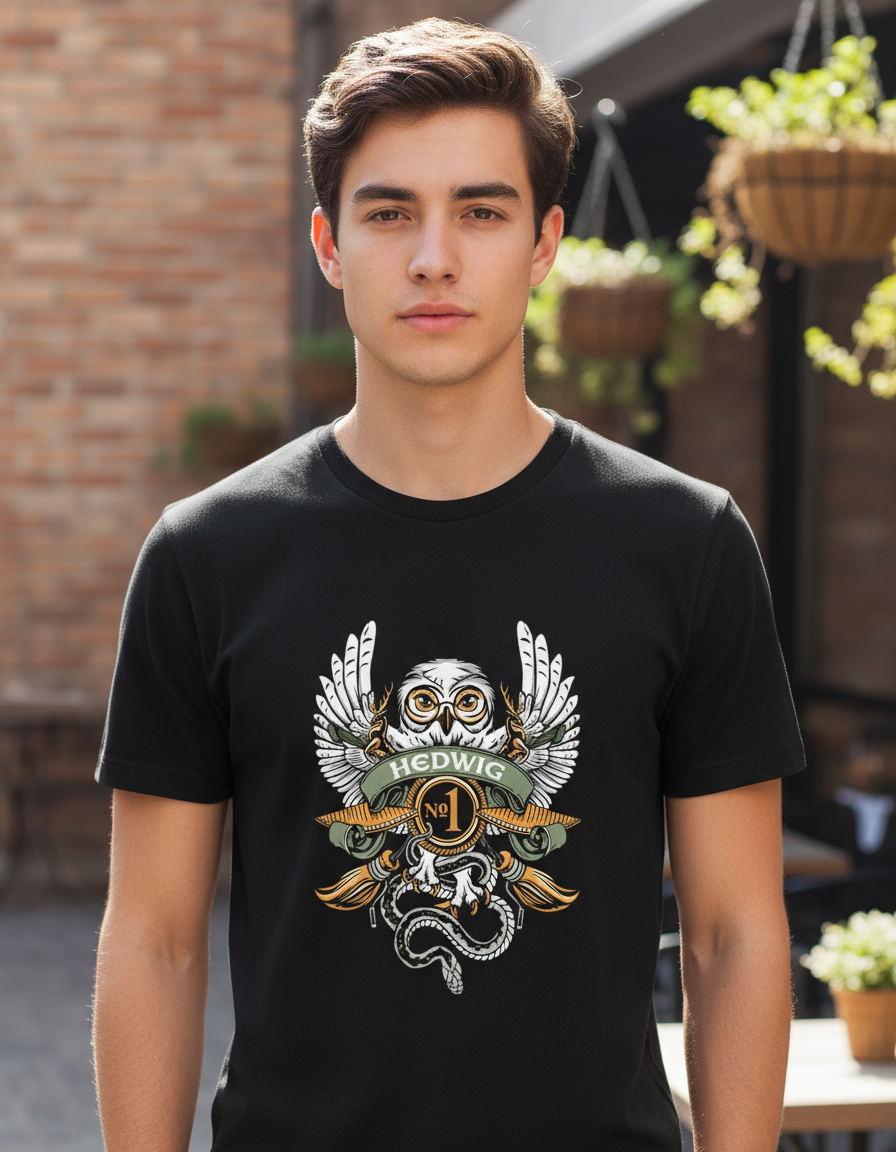 Remera: Hedwing Lechuza Harry Potter Memoestampados