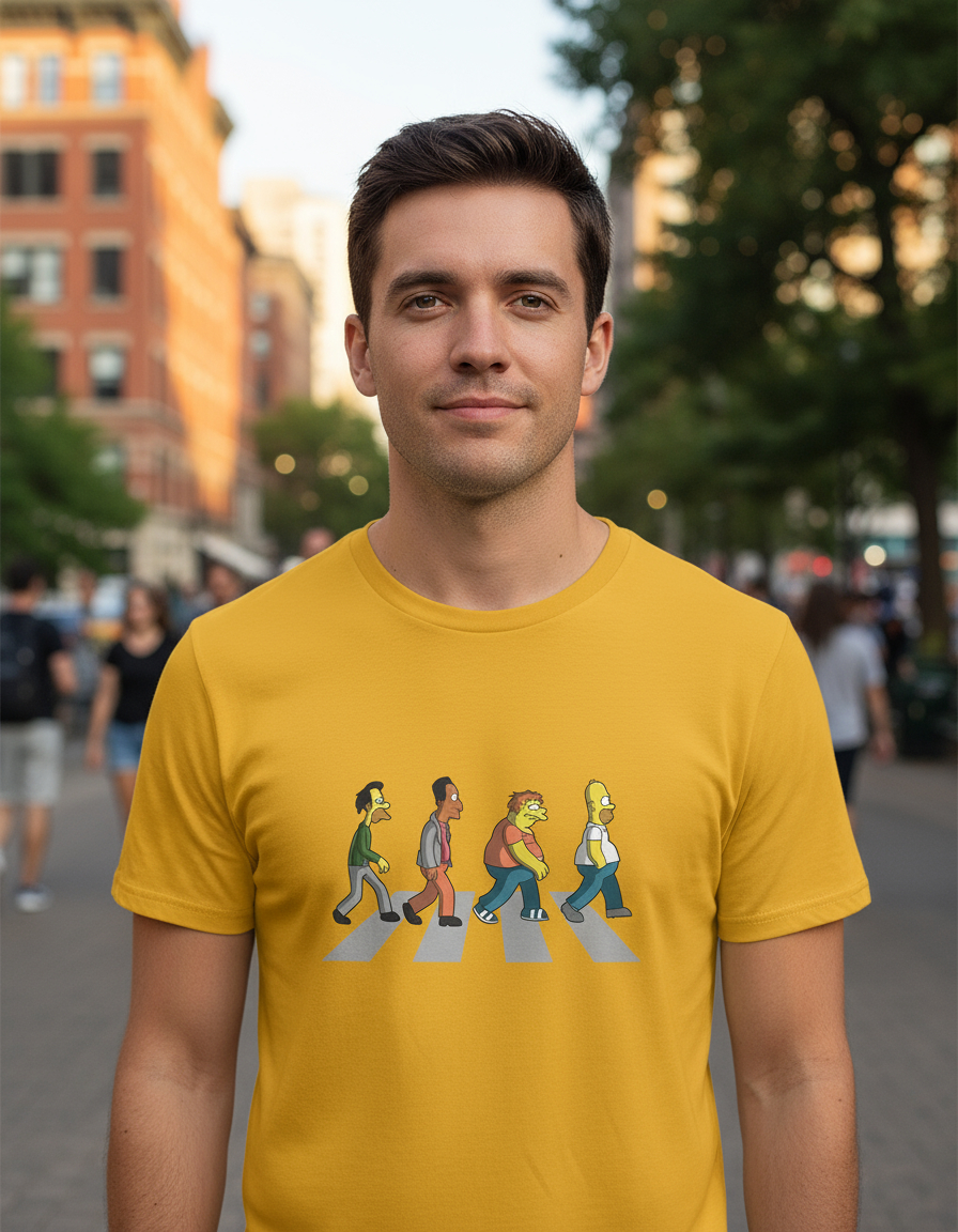 Remera: Abbey Road The Simpsons Memoestampados - Imagen 15