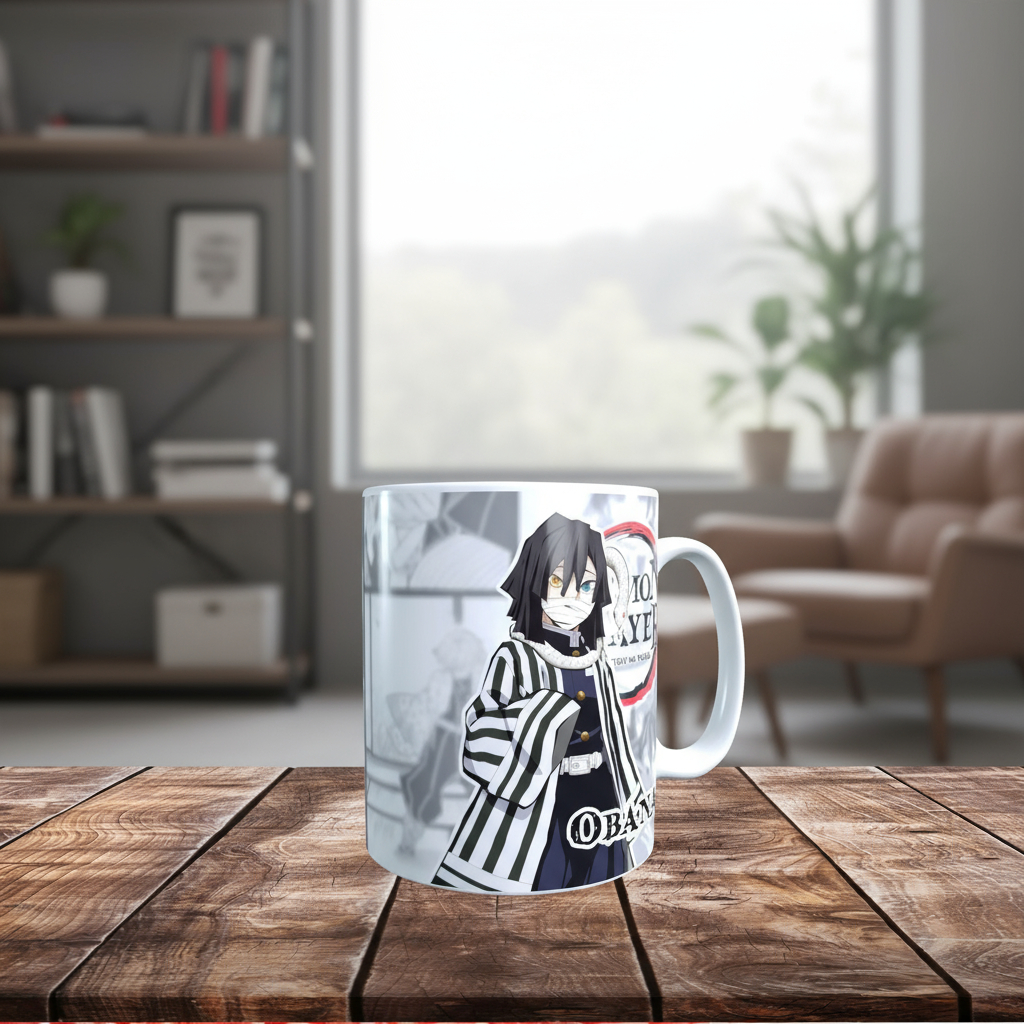 Taza Personalizada Diseño Demon Slayer Obanai T401